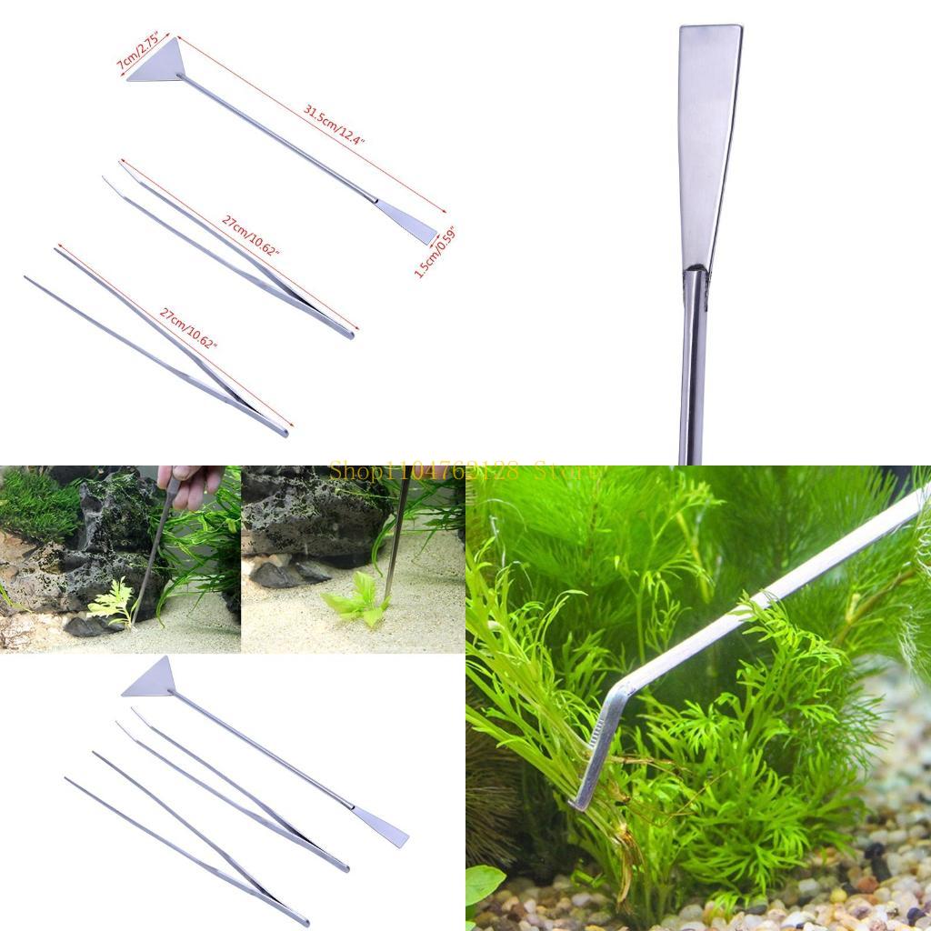 Planted Aquarium Cleaning Kit - 3er-Pack Aquarium Pinzette Spachtel Werkzeuge Edelstahl
