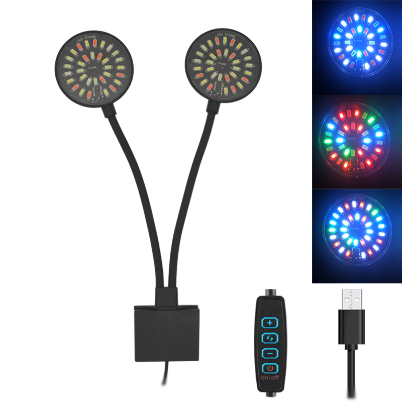 Aquarium Plant Grow Light - USB-Aquarium-LED-Licht, Aquarium-Clip-Lampe, volles Spektrum, Pflanze wachsen,