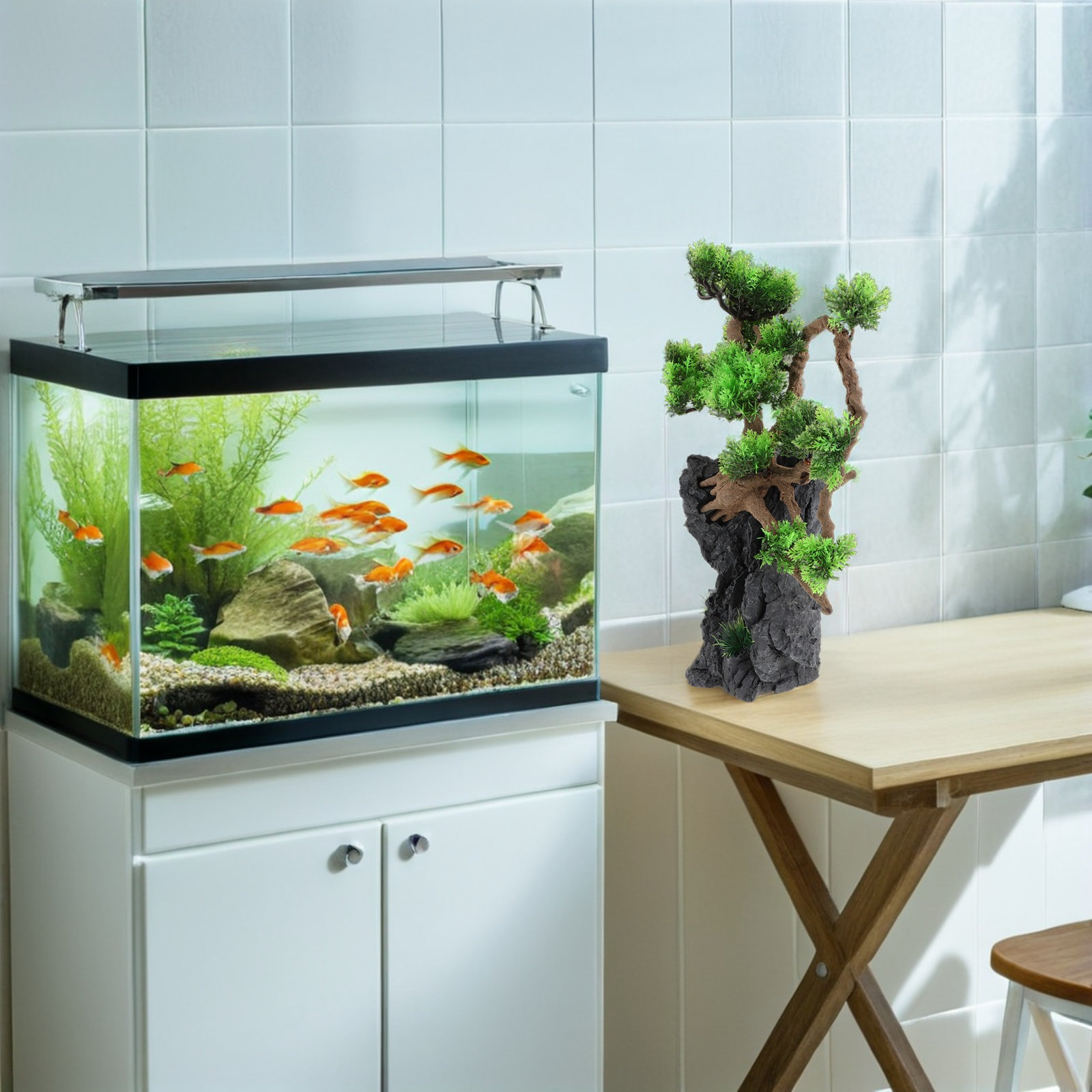 Künstliche Aquarium-Baumdekora – Planted Aquarium For Goldfish Bewertung und Preis