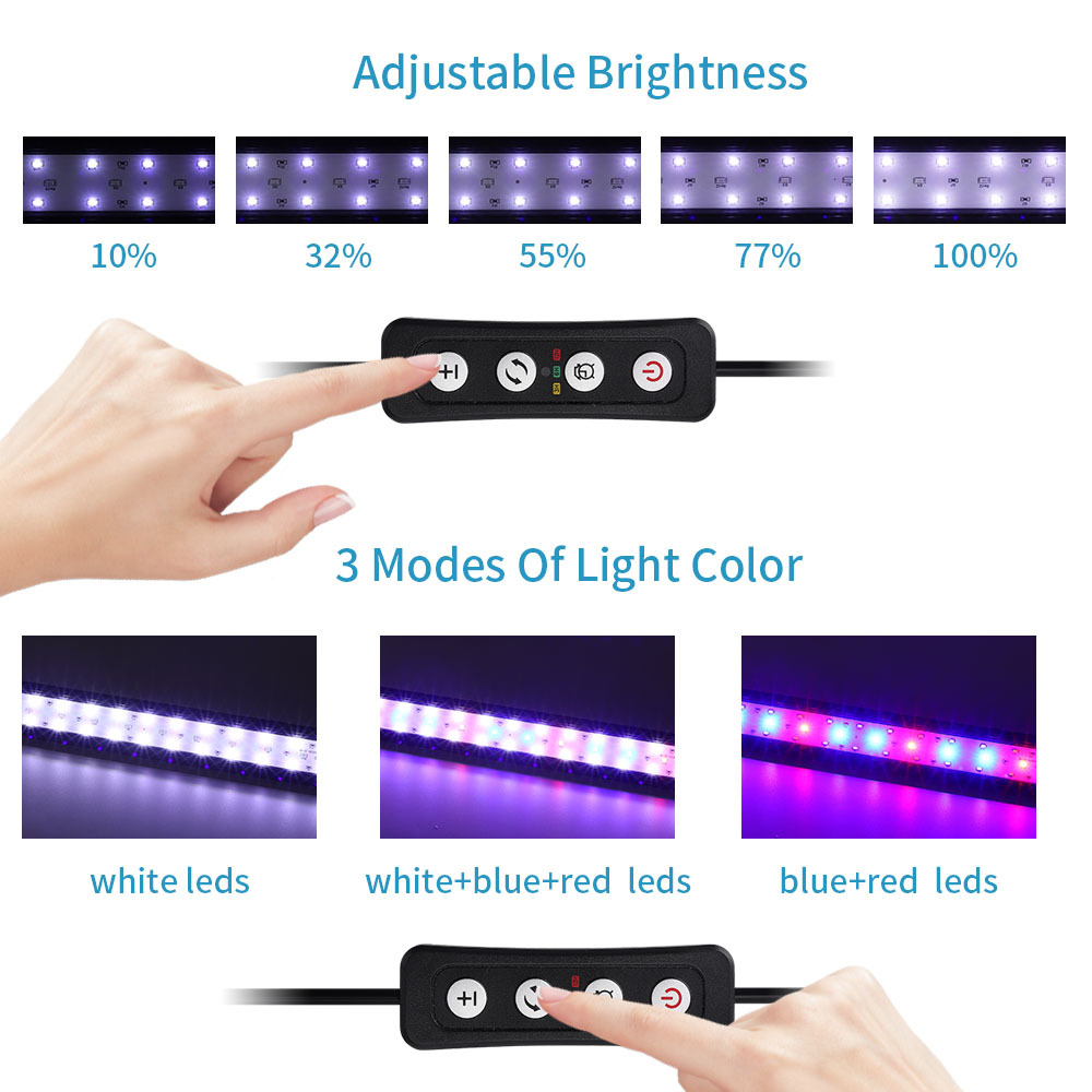 Einstellbare Helligkeit des Aq – Aquarium Plant Grow Light Bewertung und Preis